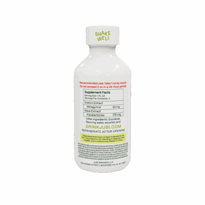 Jubi Kava and Kratom Relax Shots - Piña Colada-Back