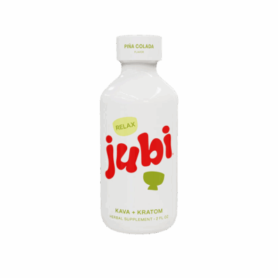 Jubi Kava and Kratom Relax Shots - Piña Colada