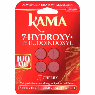 KAMA 7OH + Psuedoindoxyl Tabs 25mg per Tablet 4ct - Cherry