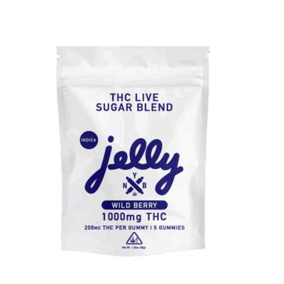Jelly THC Live Sugar Blend Gummies 5ct- Wild Berry