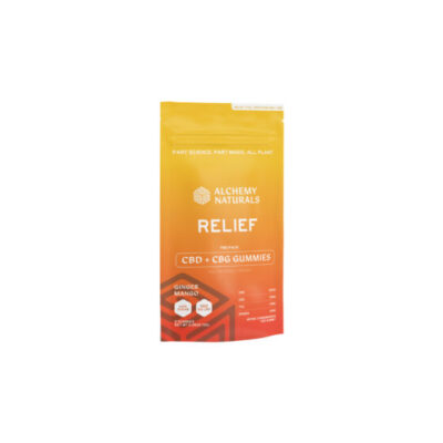 Alchemy Naturals CBG + CBD Gummies for Pain Relief – Ginger Mango 100mg