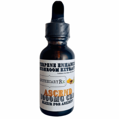 Apothecary Rx Ascend CBD Oil Tincture with Terpenes & Adaptogenic Mushrooms 1000mg