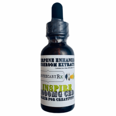 Apothecary Rx Inspire CBD Oil Tincture with Terpenes & Adaptogenic Mushroom 1000mg