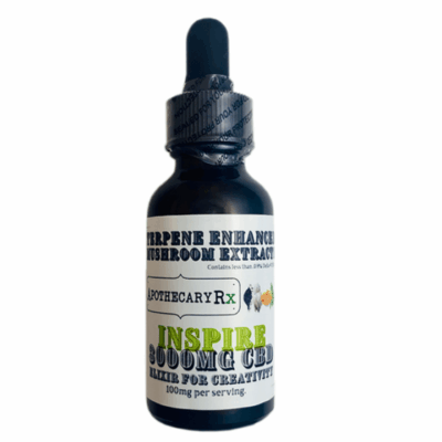 Apothecary Rx Inspire CBD Oil Tincture with Terpenes & Adaptogenic Mushroom 3000mg