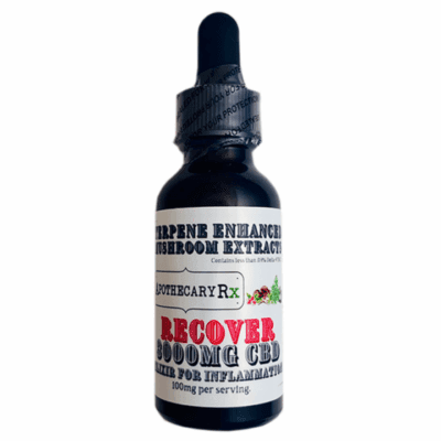 Apothecary Rx Recover CBD Oil Tincture with Adaptogenic Mushrooms 3000mg