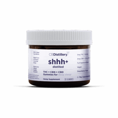 CBDistillery Deep Sleep Synergy CBD Gummies with THC + CBN - Dreamberry