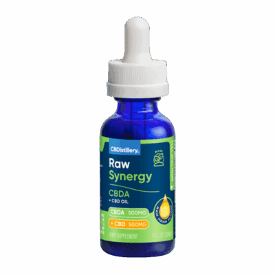 CBDistillery Raw Synergy CBDA + CBD Oil Tincture 1000mg