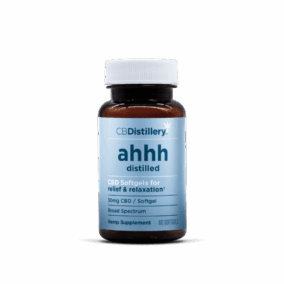 CBDistillery Relief + Relax Broad Spectrum CBD Capsules 60ct
