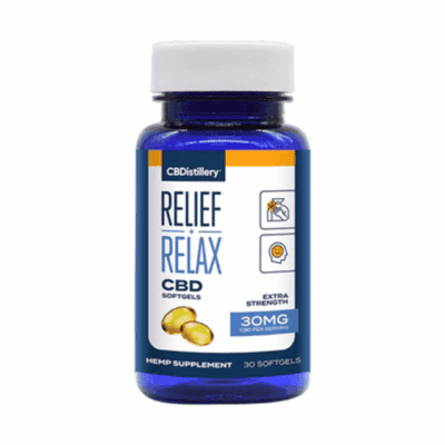 CBDistillery Relief + Relax Full Spectrum CBD Capsules