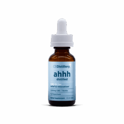 CBDistillery Relief + Relax Full Spectrum CBD Oil Tincture 1000mg
