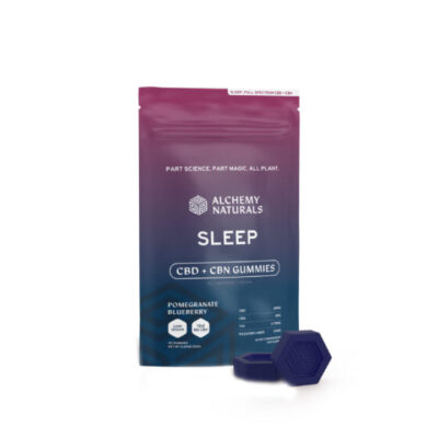 CBN + CBD Gummies for Sleep – Pomegranate Blueberry - Alchemy Naturals 750mg