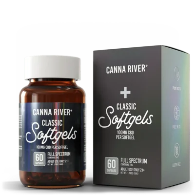 Canna River Full Spectrum THC CBD Classic Softgels 100mg