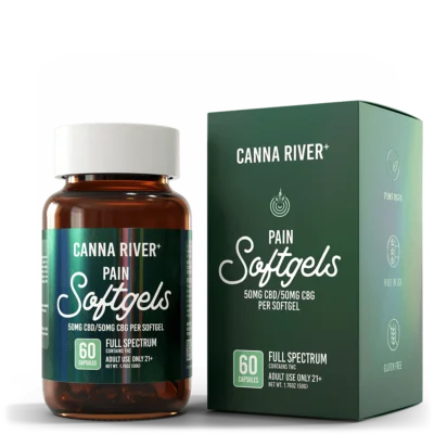 Canna River Full Spectrum THC CBD Pain Softgels 60ct