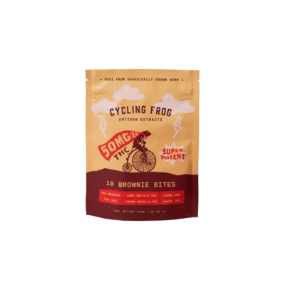 Cycling Frog Chocolate Brownie Bites 50mg THC + 100mg CBD - 10ct