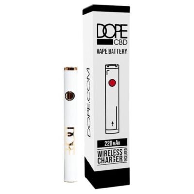 Dope CBD Vape Pen Battery – White