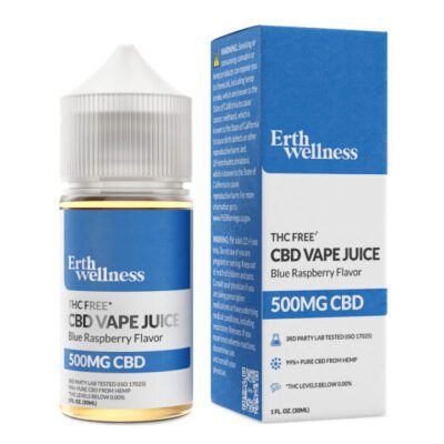 Erth Wellnes CBD Vape Juice - Blue Raspberry 500mg