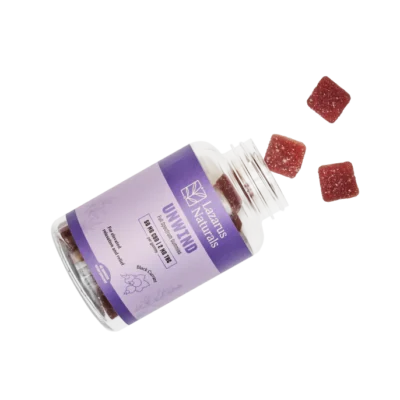 Unwind Full Spectrum CBD + THC Gummies – Black Currant – Lazarus Naturals - 40ct / 10ct