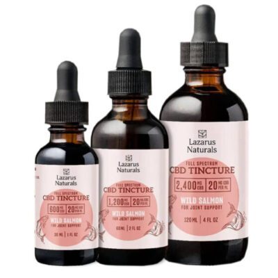Lazarus Naturals Full Spectrum CBD Pet Tincture – Wild Salmon Formula 1200mg