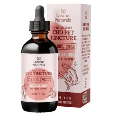 Lazarus Naturals Full Spectrum CBD Pet Tincture – Wild Salmon Formula 2400mg
