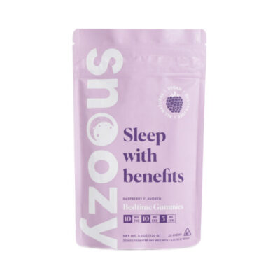 Snoozy CBD + Delta 9 Gummies for Sleep with CBN 25mg – Raspberry