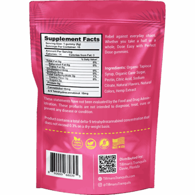 Tillmans Tranquils Strawberry Lemonade CBD + THC Gummies