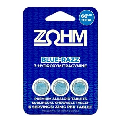 Zohm 7-OH Tablets 22mg Blue Razz - 3ct
