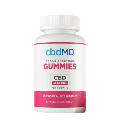 cbdMD Broad Spectrum CBD Gummies 3000mg-6000mg – Tropical Mix