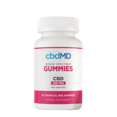 cbdMD Broad Spectrum CBD Gummies 3000mg-6000mg – Tropical Mix
