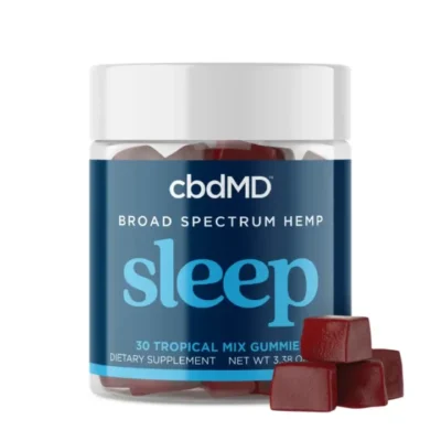 cbdMD Broad Spectrum CBD Gummies for Sleep – Tropical Mix