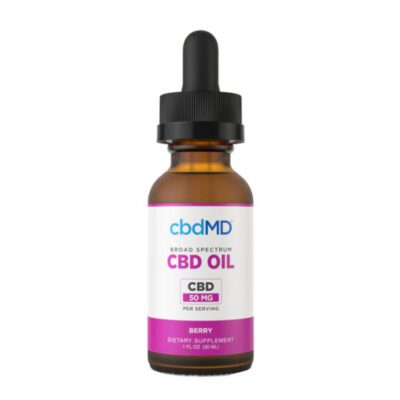 cbdMD Broad Spectrum CBD Oil Tincture – Berry 1500mg