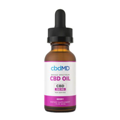 cbdMD Broad Spectrum CBD Oil Tincture – Berry 3000mg
