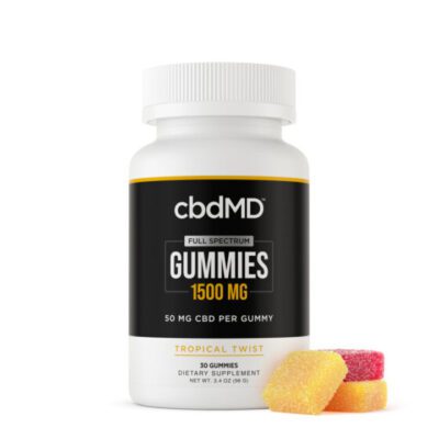 cbdMD Full Spectrum CBD Gummies – Tropical Twist 30ct