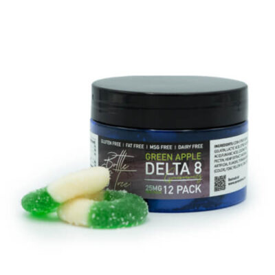 Bottle & Tree Delta 8 Gummies 25mg - Apple Rings