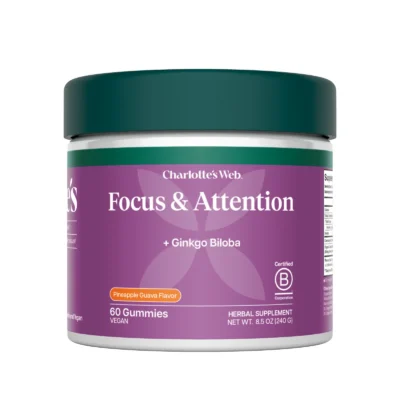 Charlotte's Web- Focus & Attention -Gummies -Pineapple Guava -60ct