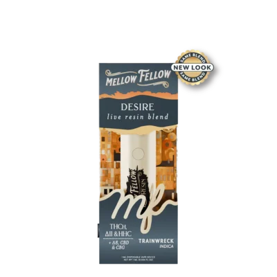 Mellow Fellow Desire Live Resin Blend 1ml Disposable Vape - Trainwreck (Indica)