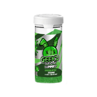 Geek’d THC-P + Delta 8 THC Gummies - 3500mg Green Apple