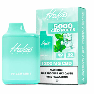 Huka Puff CBD Vape Pens - 1200mg CBD Fresh Mint