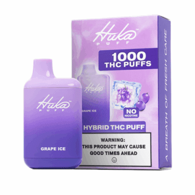 Huka Puff THC Vape Pens - Hybrid THC Puff Grape Ice
