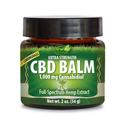 Irwin Naturals Extra Strength Full Spectrum CBD Balm 1000mg Lemongrass