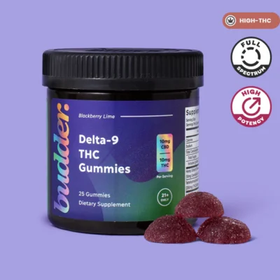 Joy Organics Budder Delta 9 THC Gummies 10mg - Blackberry Lime