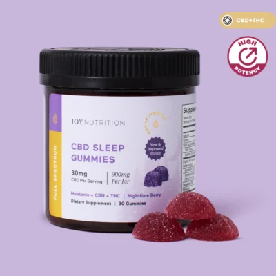Joy Organics CBD Sleep Gummies with CBN & THC - Mixed Berry