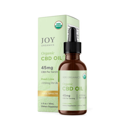 Joy Organics Organic Full Spectrum CBD Tincture THC - Fresh Lime