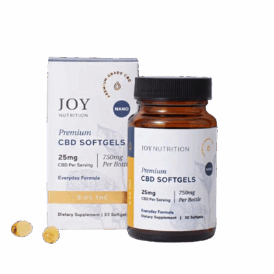 Joy Organics Broad Spectrum CBD EveryDay Formula Softgels - 100mg