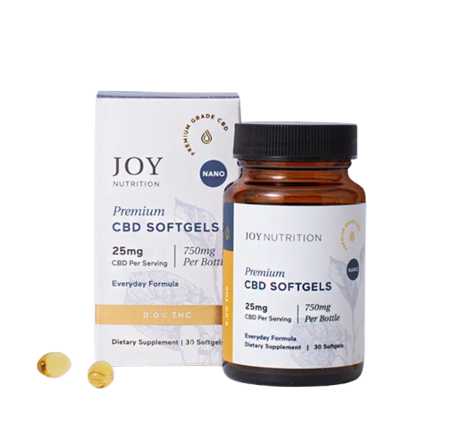 Joy Organics Broad Spectrum CBD EveryDay Formula Softgels - 100mg