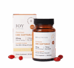 Joy Organics Broad Spectrum CBD Softgels with Curcumin 25mg