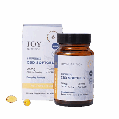 Joy Organics Full Spectrum CBD Everyday Formula Softgels 25mg