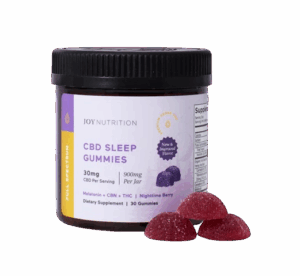 Joy Organics Full Spectrum CBD Sleep Gummies with CBN & THC – Mixed Berry