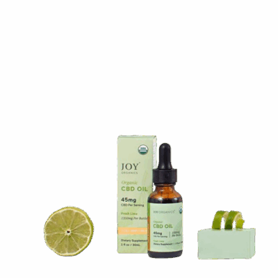 Joy Organics Organic Full Spectrum CBD Tincture with THC – Fresh Lime