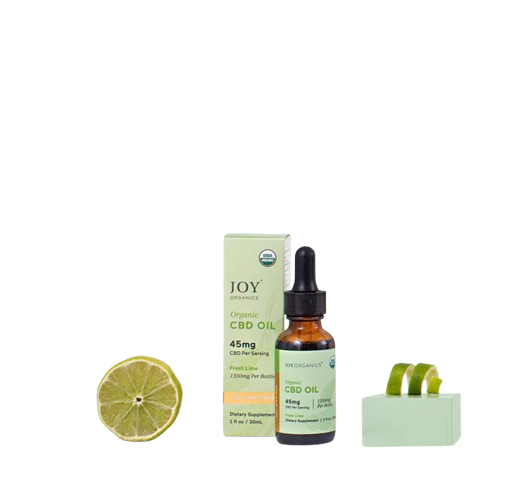 Joy Organics Organic Full Spectrum CBD Tincture with THC – Fresh Lime