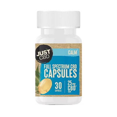 JustCBD Full Spectrum CBD Gel Capsules  25mg | 50mg – 30 Capsules